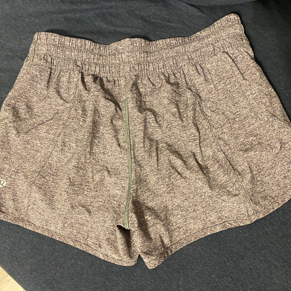 Heathered gray Athletic Shorts with Elastic Waist